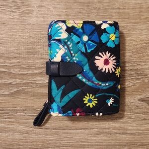 Vera Bradley Bifold Wallet in Midnight Blues Print